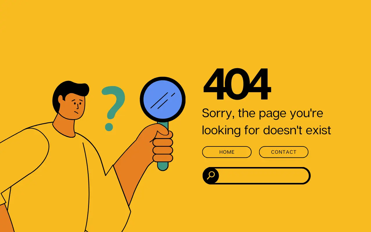 Exemple de page 404